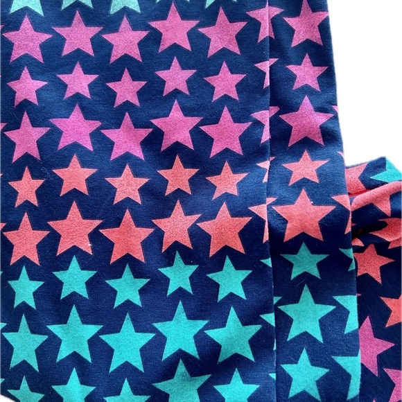 NWT Kohls SO Leggings Colorful Stars Pattern Kids Leggings Size 16 - Picture 2 of 6